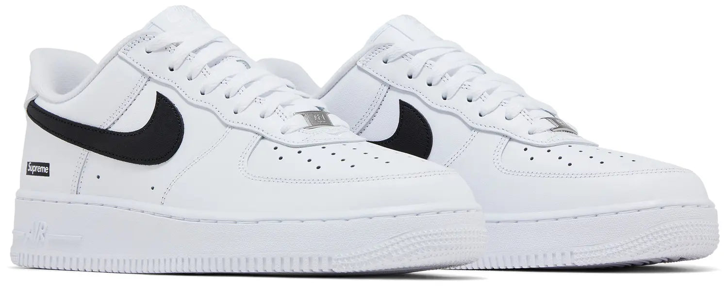 Supreme x Nike Air Force 1 Low 'Box Logo - White Black'