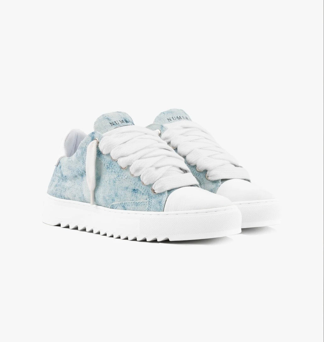 Numeris Atelier - Denim lavado con pintura